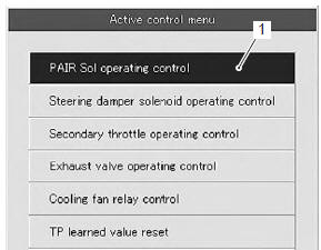 Suzuki GSX-R. Active control inspection