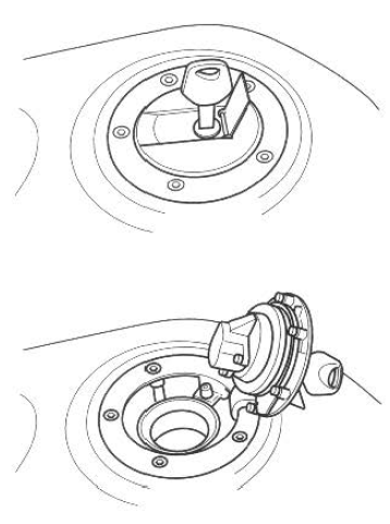 Suzuki GSX-R. Fuel tank cap