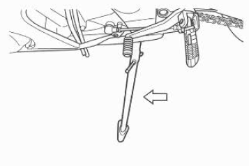 Suzuki GSX-R. Side stand