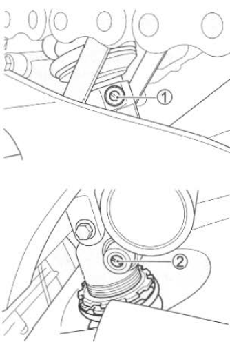 Suzuki GSX-R. Damping force adjustment