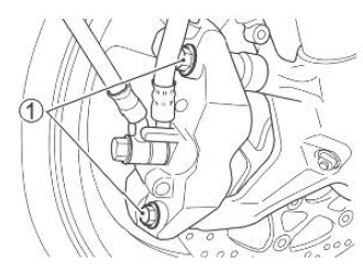 Suzuki GSX-R. Front wheel removal