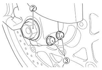 Suzuki GSX-R. Front wheel removal