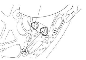 Suzuki GSX-R. Front wheel removal