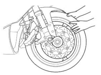 Suzuki GSX-R. Front wheel removal