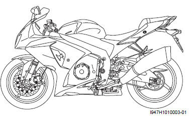 Suzuki GSX-R. Left side