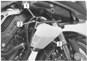 Suzuki GSX-R. Radiator / cooling fan motor removal and installation 