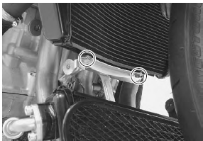 Suzuki GSX-R. Radiator / cooling fan motor removal and installation