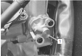 Suzuki GSX-R. Oil jet (for cam chain tension adjuster)