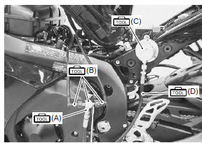 Suzuki GSX-R. Fuel pressure inspection