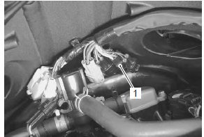 Suzuki GSX-R. Engine stop switch inspection