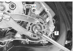 Suzuki GSX-R. Starter torque limiter inspection