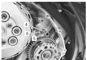 Suzuki GSX-R. Starter torque limiter inspection