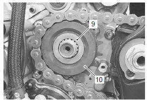 Suzuki GSX-R. Engine sprocket removal and installation