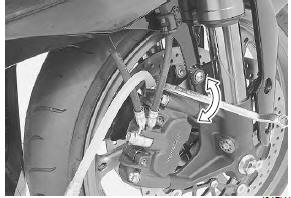 Suzuki GSX-R. Front brake