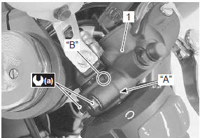 Suzuki GSX-R. Front brake master cylinder assembly removal and installation