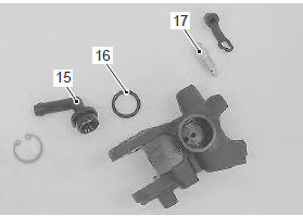 Suzuki GSX-R. Front brake master cylinder / brake lever disassembly and assembly