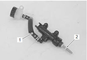 Suzuki GSX-R. Rear brake master cylinder disassembly and assembly