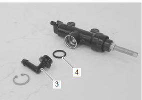 Suzuki GSX-R. Rear brake master cylinder disassembly and assembly