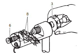 Suzuki GSX-R. Drive chain cutting