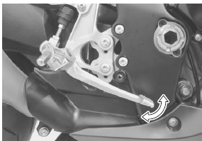 Suzuki GSX-R. Rear brake