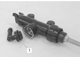 Suzuki GSX-R. Rear brake master cylinder disassembly and assembly