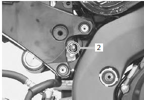 Suzuki GSX-R. Rear shock absorber removal and installation