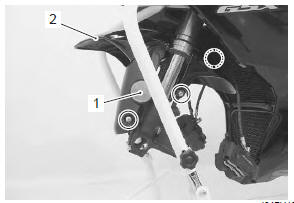 Suzuki GSX-R. Front fork removal and installation 