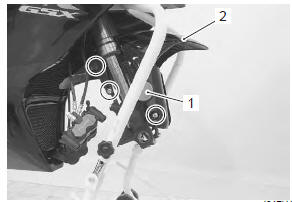 Suzuki GSX-R. Front fork removal and installation 