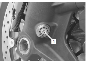 Suzuki GSX-R. Spring pre-load adjustment