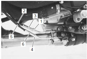 Suzuki GSX-R. Excv cable removal and installation