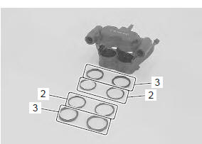 Suzuki GSX-R. Front brake caliper disassembly and assembly