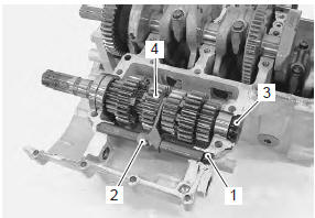 Suzuki GSX-R. Countershaft assembly