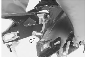Suzuki GSX-R. Rear brake caliper removal and installation
