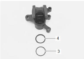 Suzuki GSX-R. Rear brake caliper disassembly and assembly