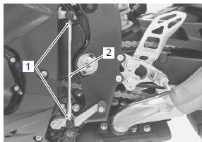 Suzuki GSX-R. Gearshift lever removal and installation 