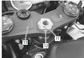 Suzuki GSX-R. Handlebar removal and installation