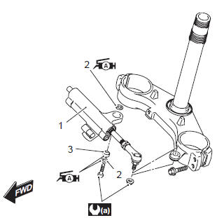 Suzuki GSX-R. Steering damper construction