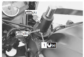 Suzuki GSX-R. Steering stem nut