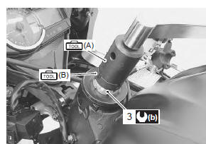 Suzuki GSX-R. Steering stem nut