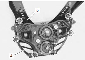 Suzuki GSX-R. Headlight removal and installation 