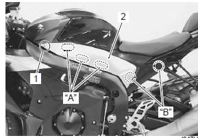 Suzuki GSX-R. Side frame cover