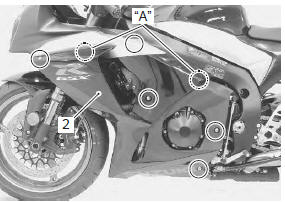 Suzuki GSX-R. Side cowling