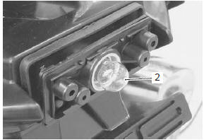 Suzuki GSX-R. License plate light bulb replacement 