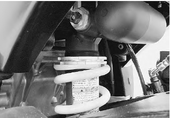 Suzuki GSX-R. Rear suspension inspection