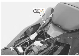 Suzuki GSX-R. Use of mode select switch