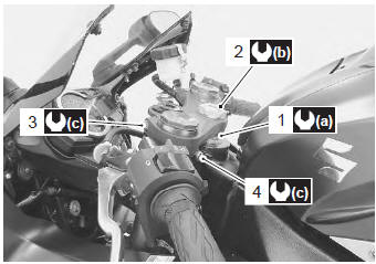 Suzuki GSX-R. Chassis bolt and nut inspection