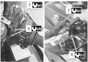 Suzuki GSX-R. Chassis bolt and nut inspection