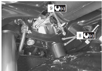 Suzuki GSX-R. Chassis bolt and nut inspection