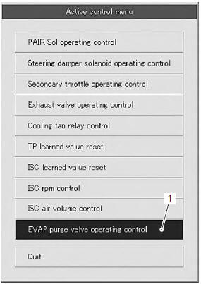 Suzuki GSX-R. Active control inspection