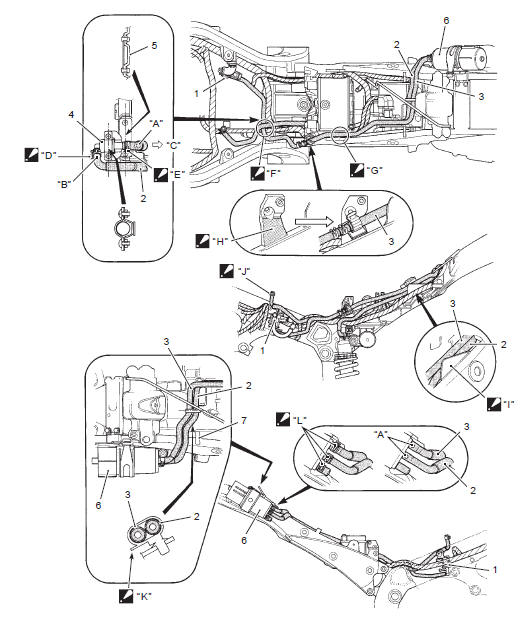 Suzuki GSX-R. Evap canister hose routing diagram